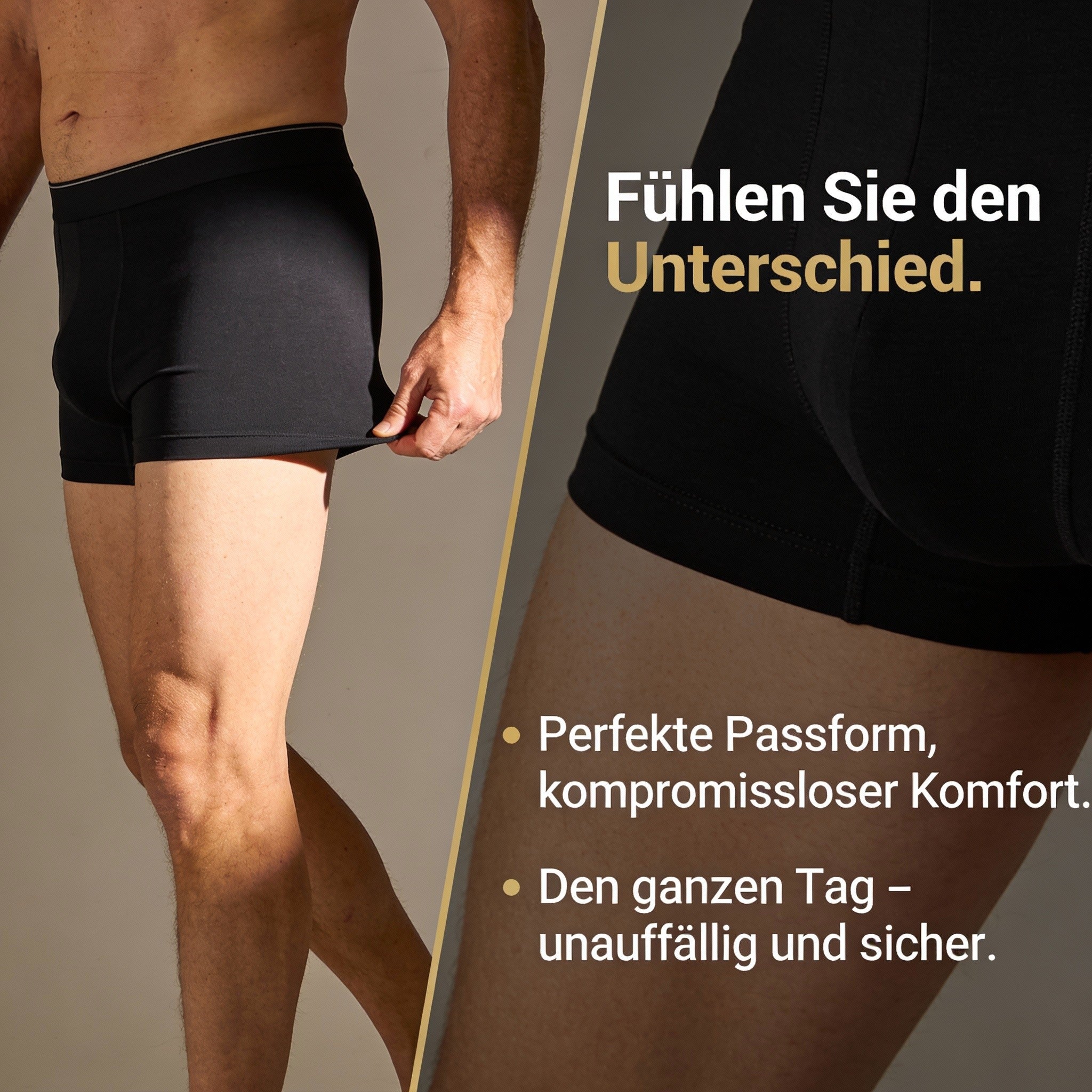 Inkontinenz Boxershorts Herren | Diskret & Auslaufsicher (3er Pack)