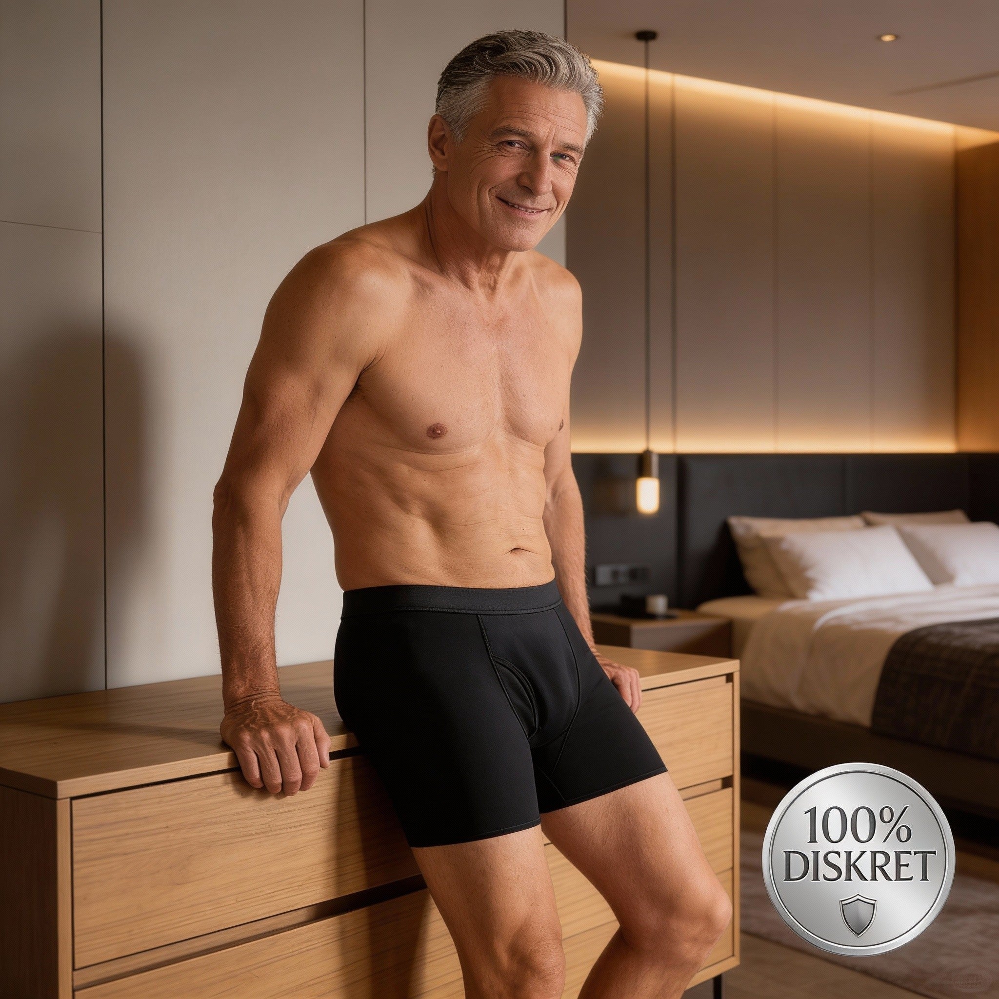 Inkontinenz Boxershorts Herren | Diskret & Auslaufsicher (3er Pack)